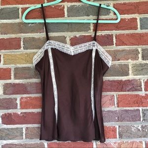 Chocolate brown cami